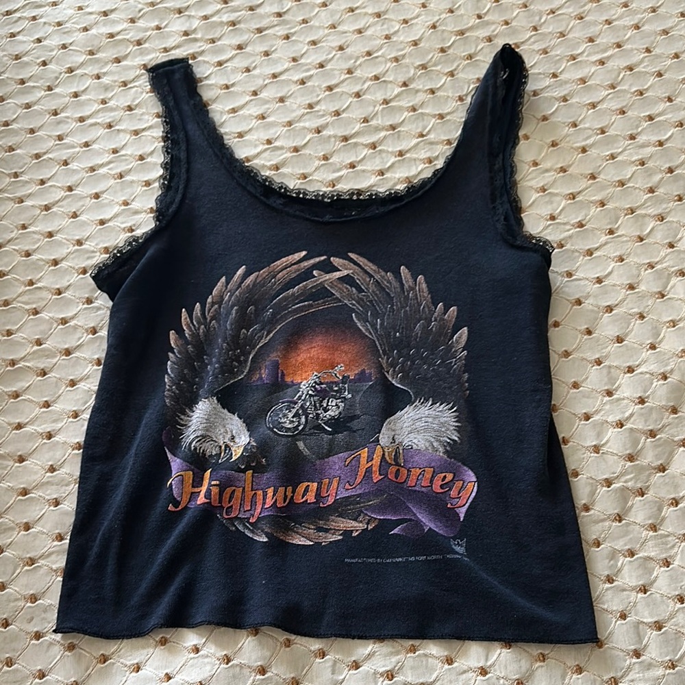 Harley Biker Highway Honey Graphic Tank Top